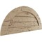Ekena Millwork Timberthane Hand Hewn Half Round Faux Wood Non-Functional Gable Vent, Primed Tan, 24"W x 12"H GVURHR24X12DHHPR - alternate 2